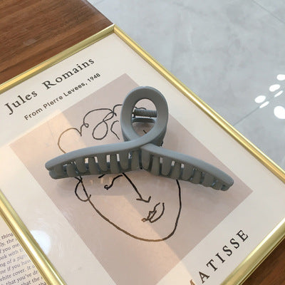 Vintage Frosted Catch Clip Candy-colored Hairpin Hair Catch Female Head Shark Clip