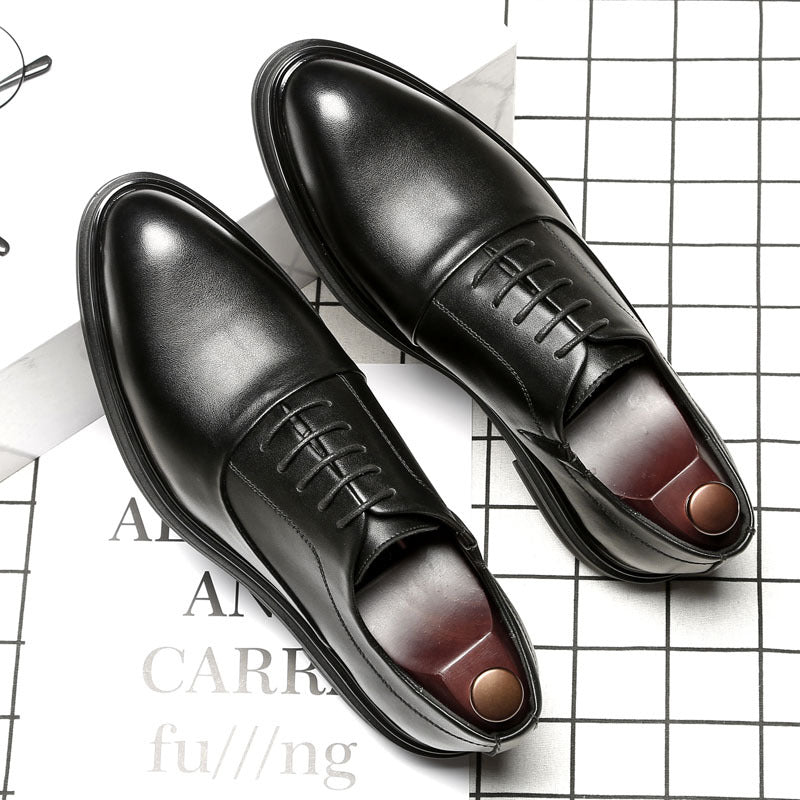 Pointed Men's Shoes Business Work Leather Shoes