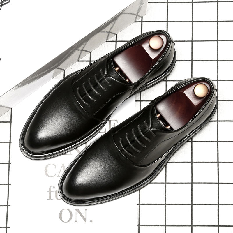 Pointed Men's Shoes Business Work Leather Shoes