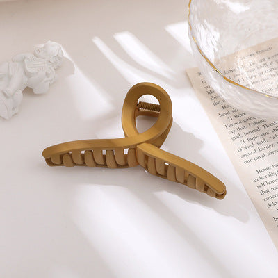 Vintage Frosted Catch Clip Candy-colored Hairpin Hair Catch Female Head Shark Clip