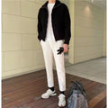 Rabbit Fur Model Men's Cardigan Sweater