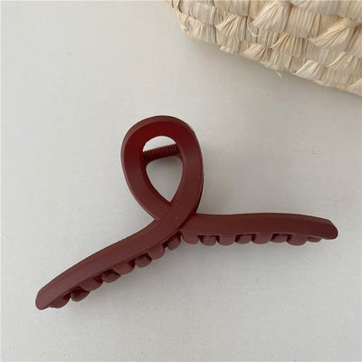 Vintage Frosted Catch Clip Candy-colored Hairpin Hair Catch Female Head Shark Clip