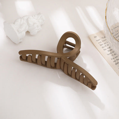 Vintage Frosted Catch Clip Candy-colored Hairpin Hair Catch Female Head Shark Clip