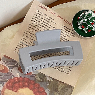 Vintage Frosted Catch Clip Candy-colored Hairpin Hair Catch Female Head Shark Clip