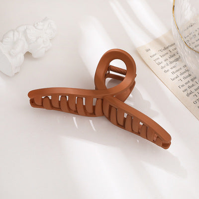 Vintage Frosted Catch Clip Candy-colored Hairpin Hair Catch Female Head Shark Clip