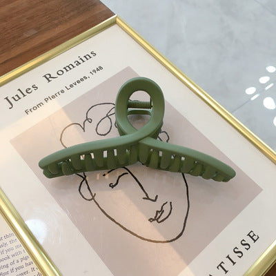 Vintage Frosted Catch Clip Candy-colored Hairpin Hair Catch Female Head Shark Clip