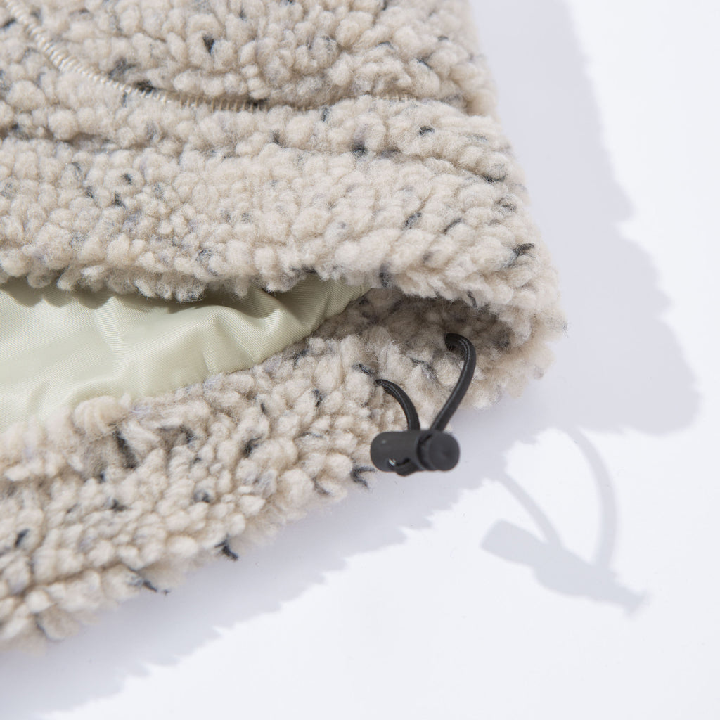 Variegated Hooded Lamb Wool Velvet Padded Thickened Coat