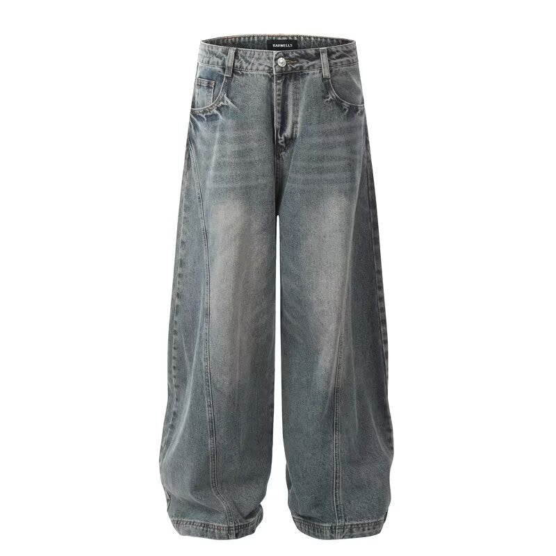 Retro Distressed Loose High Street American Jeans