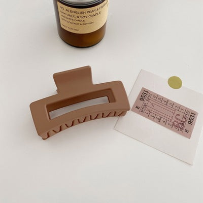 Vintage Frosted Catch Clip Candy-colored Hairpin Hair Catch Female Head Shark Clip