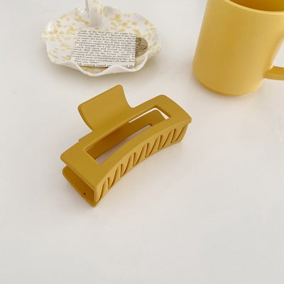 Vintage Frosted Catch Clip Candy-colored Hairpin Hair Catch Female Head Shark Clip